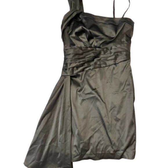 BUNDLE 3 FOR $18-Little Black Dress Asymmetrical One Shoulder Mini Dress Elegant - Picture 1 of 10
